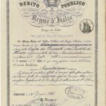 Debito Pubblico del Regno d’Italia – Certificati Nom.-10