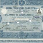 Debito Pubbl. del Regno d’Italia – Consolidato 5% – Cartelle al Port. (Decr. 2 Gennaio 1917)-5