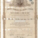 Debito Pubbl. del Regno d’Italia – Prestito Nazionale al 5%-5