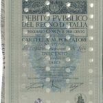 Deb. Pubbl. del Regno d’Italia – Cons. 5% – Cartella al Port. – Legge 6 Nov. 1926-2