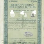 Debito Pubbl. del Regno d’Italia – Prest. Naz. – Cons. 5% – Certificato Nom.-1