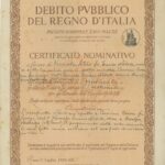Debito Pubbl. del Regno d’Italia – Prestito Redim. 3,50% – 1934 – Cert. nom.-2