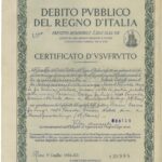 Deb. Pubbl. del Regno d’Italia – Prestito Redim. 3,50% – 1934 – Cert. d’Usufr.-1