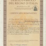 Debito Pubbl. del Regno d’Italia – Rendita 5% – Certif. Nominativi-2