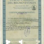 Debito Pubbl. del Regno d’Italia – Rendita 5% – Certif. Nominativi-1