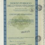 Debito Pubbl. dello Stato Italiano – Rendita 5% – Certif. Nominativo-1
