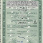 Debito Pubbl. dello Stato Italiano – Rendita 5% – Cartelle al Port. (Anno 1956)-2