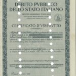 Deb. Pubbl. del Regno d’Italia – Prestito Redim. 3,50% – 1934 – Cert. d’Usufr.-3