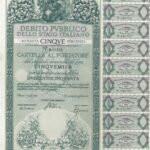 Debito Pubbl. dello Stato Italiano – Rendita 5% – Cartelle al Port. (Anno 1976)-1