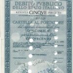 Debito Pubbl. dello Stato Italiano – Rendita 5% – Cartelle al Portatore-2