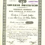 Governo Pontificio – Consolidato Romano – Dir. Gen. del Debito Pubblico-1