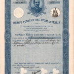 Debito Pubbl. del Regno d’Italia – Prestito Nazionale al 5%-8