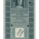 Debito Pubbl. dello Stato Italiano – Prestito Redim. 5% – 1936 – Cart. al Port.-12