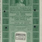 Debito Pubbl. dello Stato Italiano – Prestito Redim. 5% – 1936 – Cart. al Port.-20