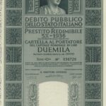 Debito Pubbl. dello Stato Italiano – Prestito Redim. 5% – 1936 – Cart. al Port.-16