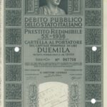 Debito Pubbl. dello Stato Italiano – Prestito Redim. 5% – 1936 – Cart. al Port.-18