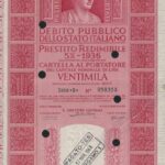 Debito Pubbl. dello Stato Italiano – Prestito Redim. 5% – 1936 – Cart. al Port.-22