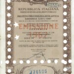 Repubbl. Italiana – Prest. per l’Edilizia Scolastica – Redim. 5,50% – 1967-1
