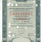 Repubbl. Italiana – Prest. per l’Edilizia Scolastica – Redim. 5,50% – 1967-4