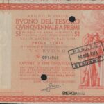 Regno d’Italia – Buono del Tesoro Quinquennale a Premi 5% (1943)-1