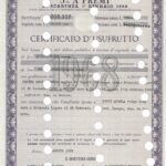 Repubbl. Ital. – BTP Nov. 5% a Premi – di Scad. 1° Gennaio 1968 Cert. d’Usufrutto-1