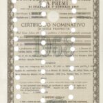 Repubbl. Ital. – BTP Nov. 5% a Premi – di Scad. 1° Gennaio 1968 Cert. Nom. di Nuda Pr.-1