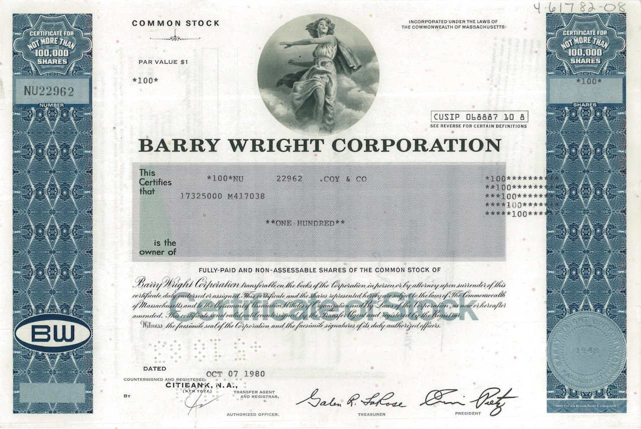Scopri di più sull'articolo Barry Wright Corporation