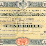 Certificato di Credito per il Regno d’Italia – Lire 110-1