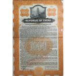 1919 Republic of China Gold Loan 6% – $1000 Treasury Notes-1