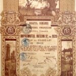 Kingdom of Roumania 20,000 Lei – Internal Loan 5% Ministry of Finance Public Debt 1920-1