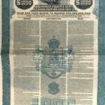 KINGDOM OF ROUMANIA 4% CONSOLIDATION LOAN GOLD DOLLAR 1922-1