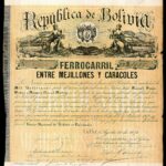 Bolivia: 1872 Ferrocarril Entre Mejillones y Caracoles Loan-1