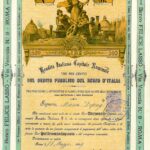 BANCO FELICE LASSO RENDITA ITALIANA CAPITALE NOMINALE 3% – LIRE 500-1