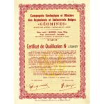 Geomines – comp. Geologique et miniere des ingenieurs et industriels belges-1