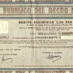 Debito Pubblico del Regno d’Italia – Debito Redimibile 3,50 per cento-1