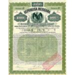 Bono de la deuda consolidada exterior mexicana 5% $100-1