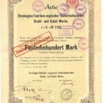 Vereinigte Fabriken englischer Sicherheitszünder, Draht-und Kabel-Werke-1