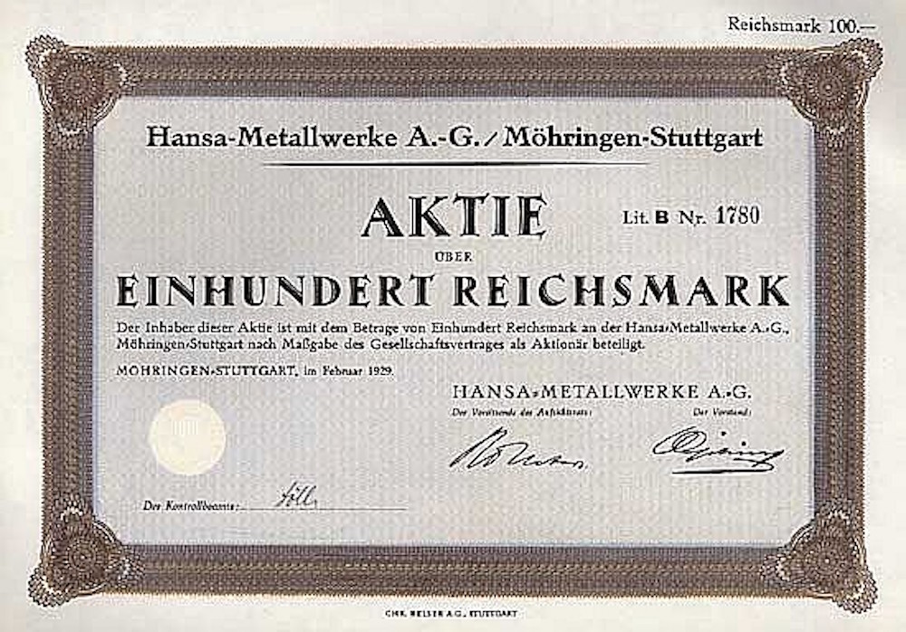 Hansa Metallwerke Ag