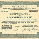 Max Schloss & Co. Bankkommanditgesellschaft auf Aktien in Berlin-1