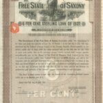 1927 – Free state of saxony – 6% sterling loan-1