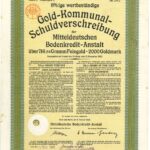 Gold-Kommunal-Schuldverschreibung der Mitteldeutschen Bodenkredit-Anstalt-1