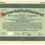 Berliner Goldftadtfchaftsbrief (Berliner Hypothekenbankverein Stadtschaft)-1