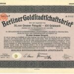 Berliner Goldftadtfchaftsbrief (Berliner Hypothekenbankverein Stadtschaft)-2